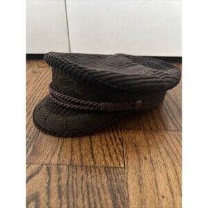 RARE Prinz Heinrich Hat Sailor Cap Captain's Brown